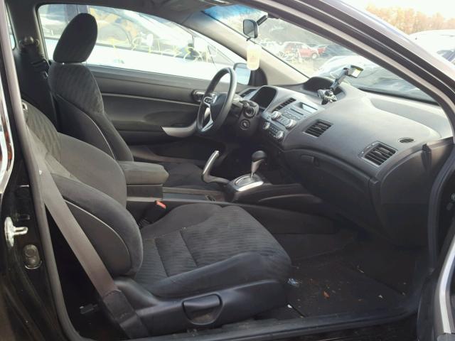 2HGFG1B86AH524220 - 2010 HONDA CIVIC EX BLACK photo 5