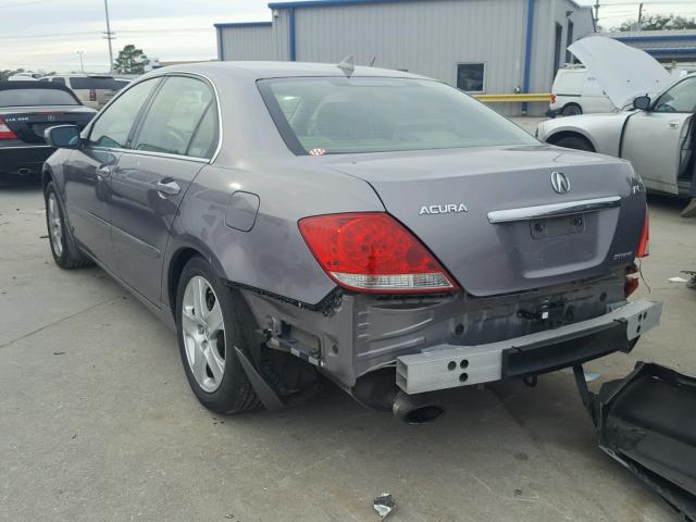 JH4KB16505C002430 - 2005 ACURA RL BLACK photo 3