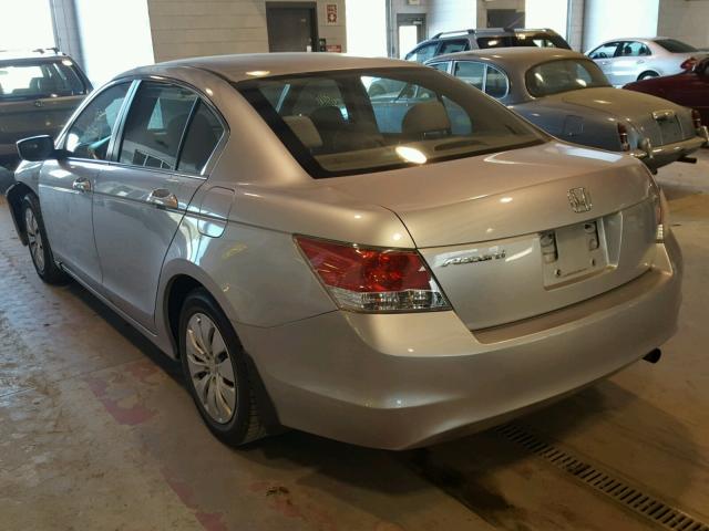 1HGCP26398A142862 - 2008 HONDA ACCORD LX SILVER photo 3