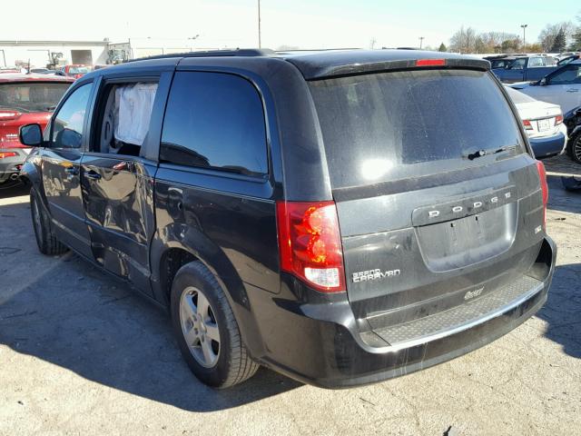 2C4RDGCG3DR581227 - 2013 DODGE GRAND CARA BLACK photo 3