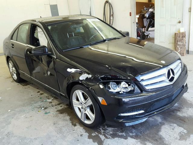 WDDGF5EB5BA421171 - 2011 MERCEDES-BENZ C 300 BLACK photo 1