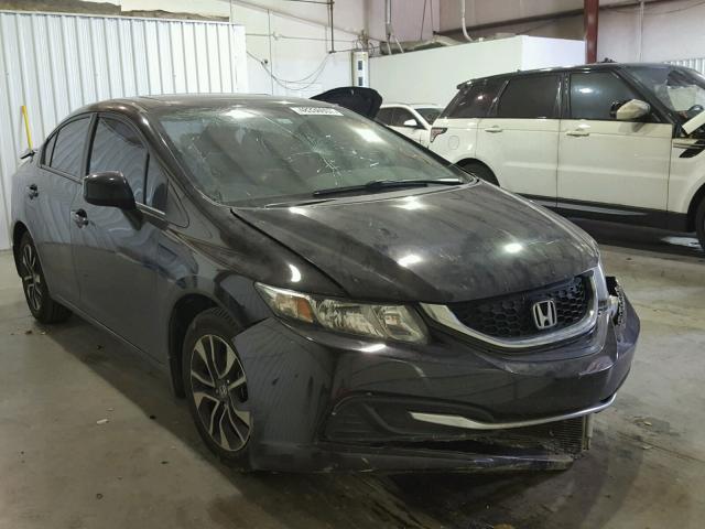 19XFB2F8XDE045120 - 2013 HONDA CIVIC EX BLACK photo 1