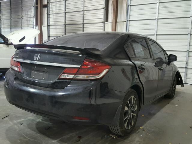 19XFB2F8XDE045120 - 2013 HONDA CIVIC EX BLACK photo 4