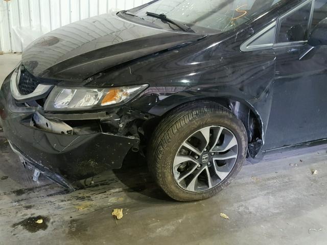 19XFB2F8XDE045120 - 2013 HONDA CIVIC EX BLACK photo 9
