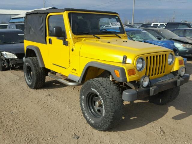 1J4FA44S85P385455 - 2005 JEEP WRANGLER / YELLOW photo 1