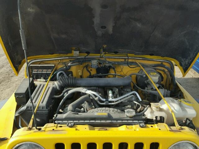 1J4FA44S85P385455 - 2005 JEEP WRANGLER / YELLOW photo 7