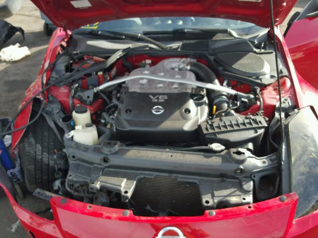 JN1AZ36A05M757396 - 2005 NISSAN 350Z ROADS RED photo 7