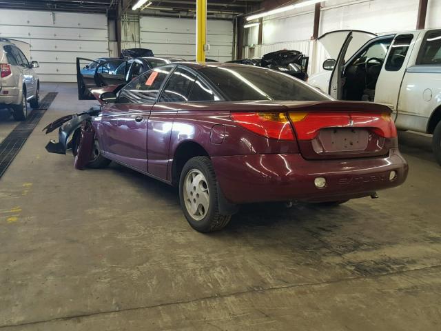 1G8ZY12772Z266155 - 2002 SATURN SC2 MAROON photo 3