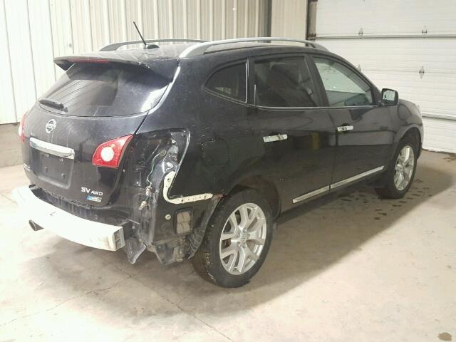 JN8AS5MV0BW253860 - 2011 NISSAN ROGUE S BLACK photo 4