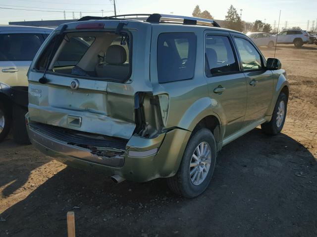 4M2CN8H71AKJ00557 - 2010 MERCURY MARINER PR GREEN photo 4