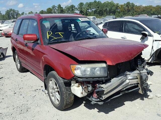 JF1SG66628H716615 - 2008 SUBARU FORESTER S RED photo 1