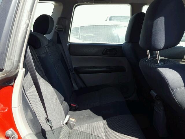 JF1SG66628H716615 - 2008 SUBARU FORESTER S RED photo 6