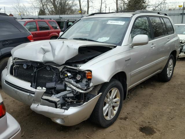 JTEDW21A160010981 - 2006 TOYOTA HIGHLANDER SILVER photo 2