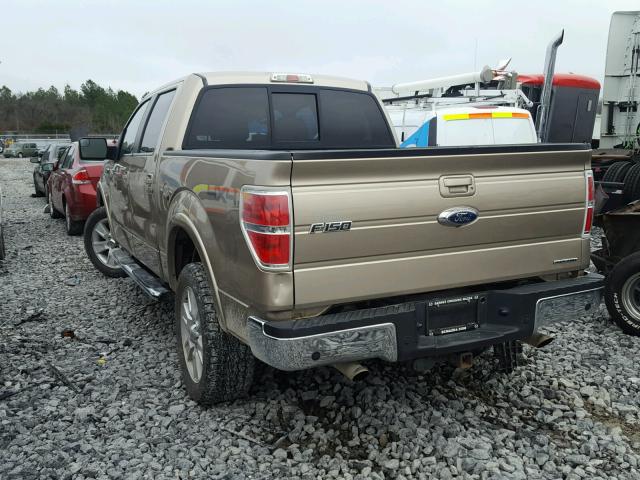 1FTFW1EF7CFA02311 - 2012 FORD F150 SUPER GOLD photo 3