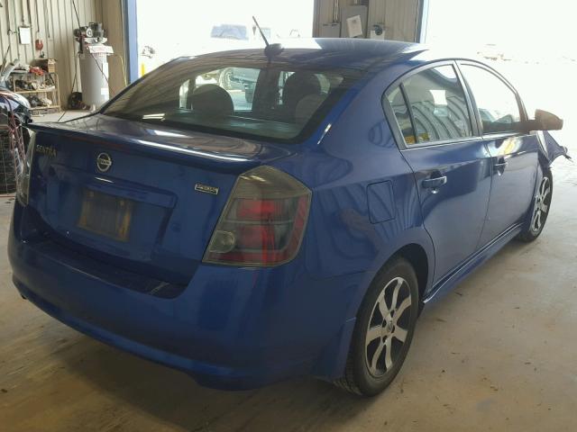 3N1AB6AP5BL706547 - 2011 NISSAN SENTRA 2.0 BLUE photo 4