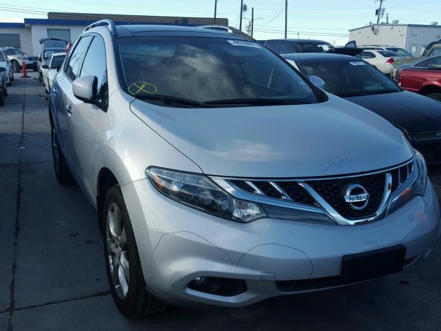 JN8AZ1MWXEW501887 - 2014 NISSAN MURANO S SILVER photo 1