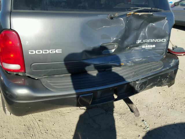 1D4HS38N63F524885 - 2003 DODGE DURANGO SP GRAY photo 9