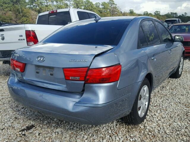 5NPET4AC2AH621452 - 2010 HYUNDAI SONATA GLS TEAL photo 4