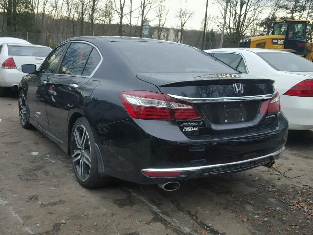 1HGCR2F56HA242204 - 2017 HONDA ACCORD SPO BLACK photo 3