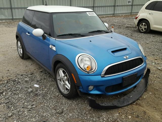 WMWMF7C58ATZ71986 - 2010 MINI COOPER S BLUE photo 1