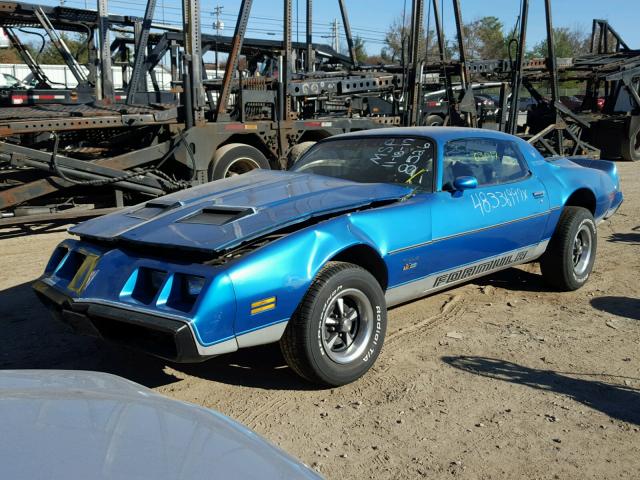 1G2AV87H8BL134129 - 1981 PONTIAC FIREBIRD F BLUE photo 2