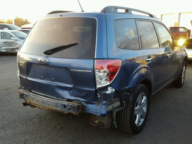 JF2SH63619H703790 - 2009 SUBARU FORESTER 2 BLUE photo 4