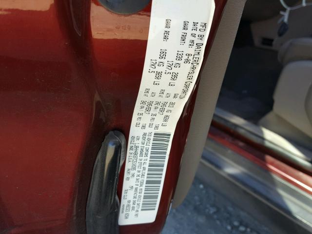 1J8HH48K87C510395 - 2007 JEEP COMMANDER მუქწითელი ფოტო 10