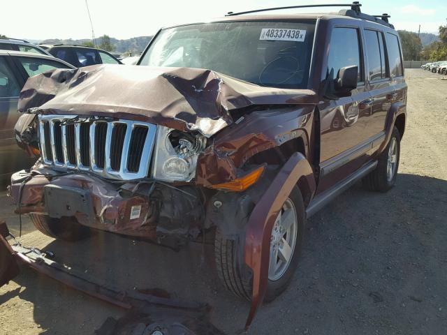 1J8HH48K87C510395 - 2007 JEEP COMMANDER მუქწითელი ფოტო 2