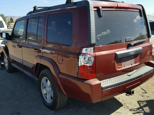 1J8HH48K87C510395 - 2007 JEEP COMMANDER მუქწითელი ფოტო 3