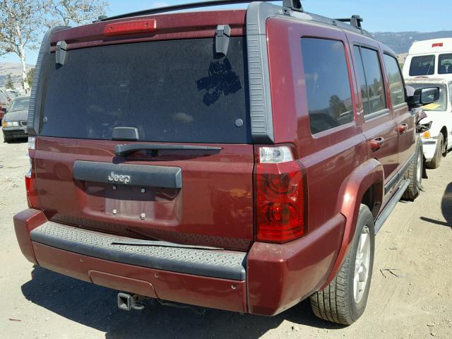 1J8HH48K87C510395 - 2007 JEEP COMMANDER მუქწითელი ფოტო 4