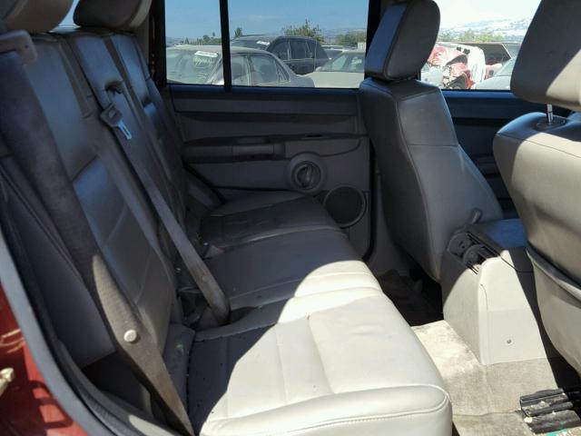 1J8HH48K87C510395 - 2007 JEEP COMMANDER მუქწითელი ფოტო 6