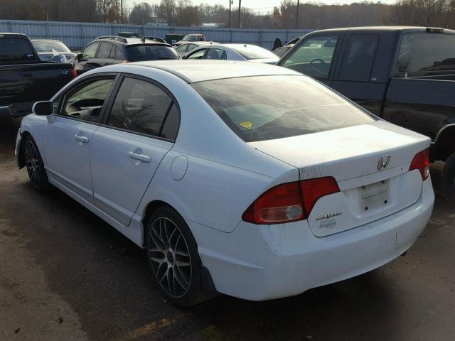 1HGFA16566L072507 - 2006 HONDA CIVIC LX WHITE photo 3