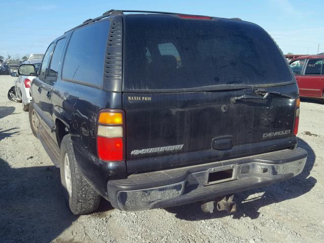 1GNEC16Z74R112117 - 2004 CHEVROLET SUBURBAN C BLACK photo 3