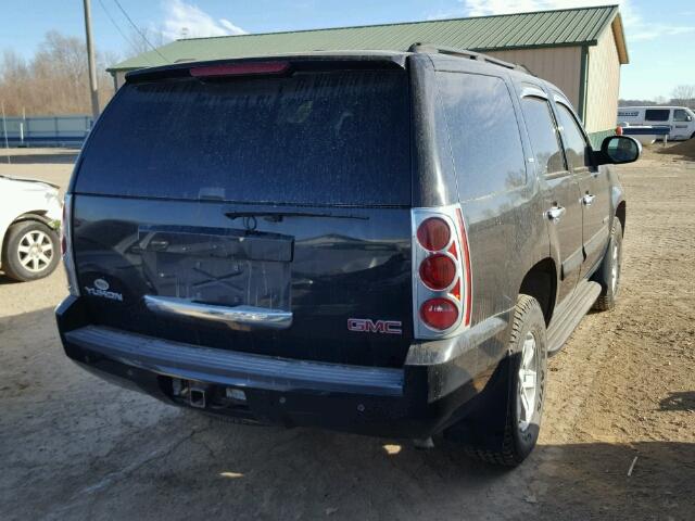 1GKFK13057J123307 - 2007 GMC YUKON BLACK photo 4