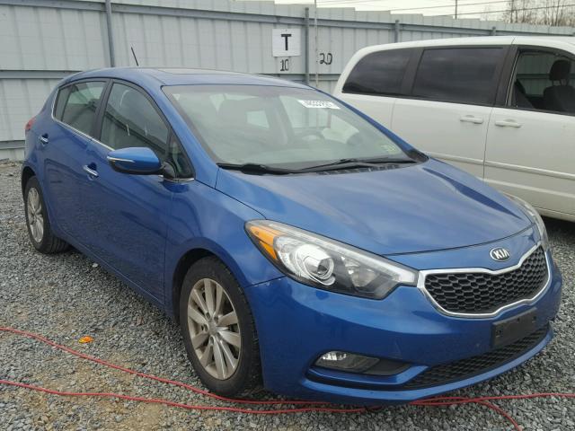 KNAFX5A8XF5317476 - 2015 KIA FORTE EX BLUE photo 1