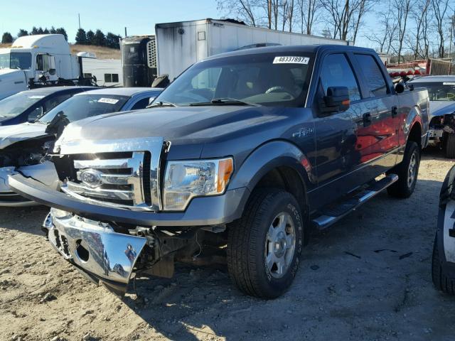 1FTEW1E8XAFB36742 - 2010 FORD F150 SUPER GRAY photo 2