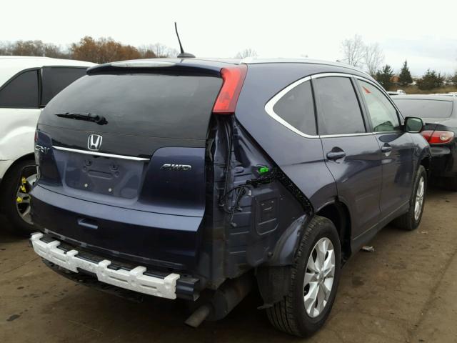 JHLRM4H74CC026708 - 2012 HONDA CR-V EXL BLUE photo 4