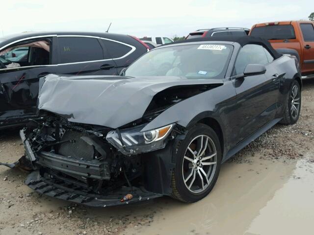 1FATP8UH1G5275645 - 2016 FORD MUSTANG GRAY photo 2