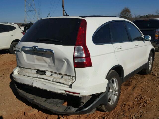 5J6RE3H70AL028628 - 2010 HONDA CR-V EXL WHITE photo 4