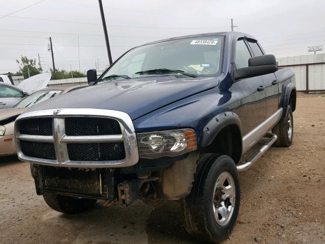 3D7KU28C94G196633 - 2004 DODGE RAM 2500 S ლურჯი ფოტო 2