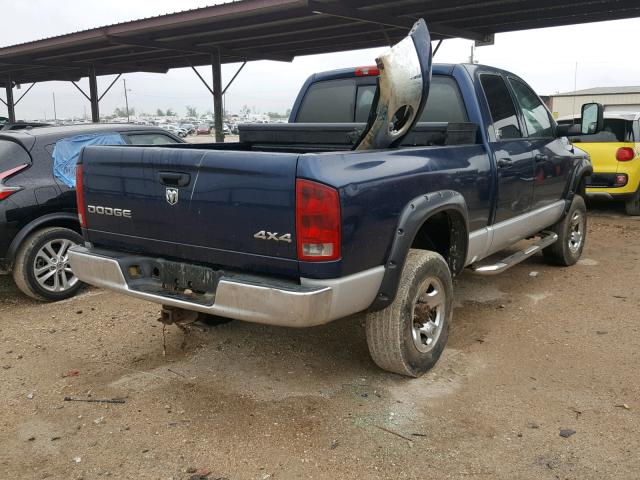 3D7KU28C94G196633 - 2004 DODGE RAM 2500 S ლურჯი ფოტო 4