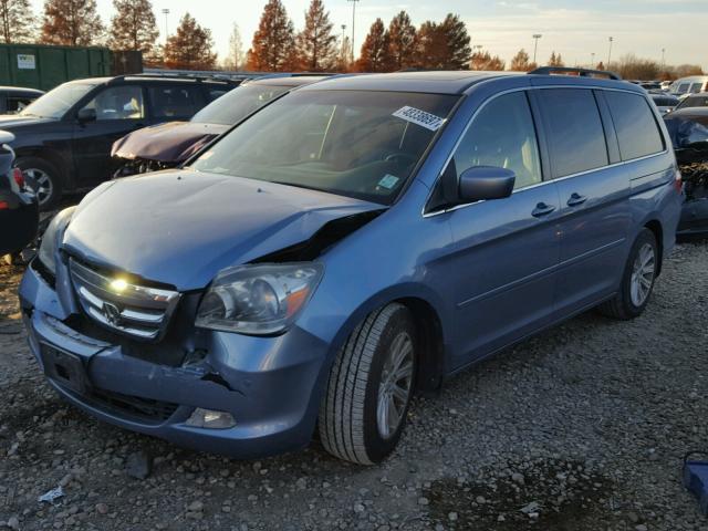 5FNRL38865B062778 - 2005 HONDA ODYSSEY TO BLUE photo 2