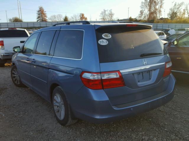 5FNRL38865B062778 - 2005 HONDA ODYSSEY TO BLUE photo 3