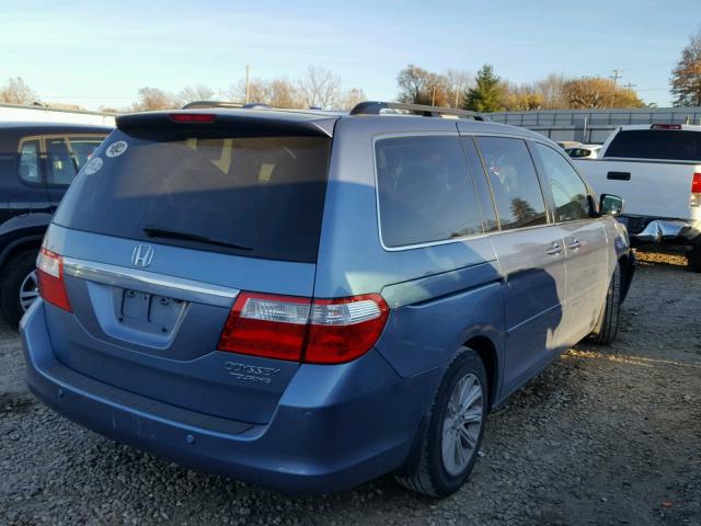 5FNRL38865B062778 - 2005 HONDA ODYSSEY TO BLUE photo 4