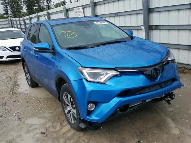 2T3RFREV2JW805820 - 2018 TOYOTA RAV4 ADVEN BLUE photo 1