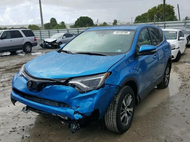 2T3RFREV2JW805820 - 2018 TOYOTA RAV4 ADVEN BLUE photo 2