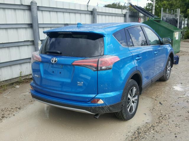 2T3RFREV2JW805820 - 2018 TOYOTA RAV4 ADVEN BLUE photo 4