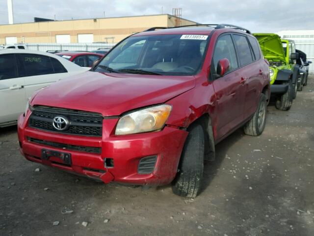 2T3ZF4DV8CW156869 - 2012 TOYOTA RAV4 RED photo 2