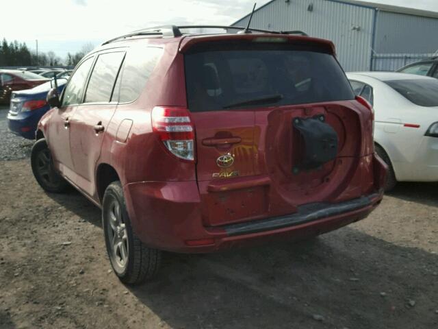 2T3ZF4DV8CW156869 - 2012 TOYOTA RAV4 RED photo 3