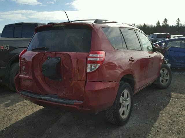 2T3ZF4DV8CW156869 - 2012 TOYOTA RAV4 RED photo 4